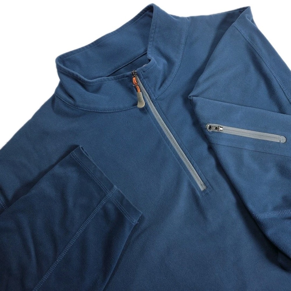 Peter Millar Jacket Men's 2XL BLUE Element 4 Wind 1/4 Zip PULLOVER Golf STRETCH